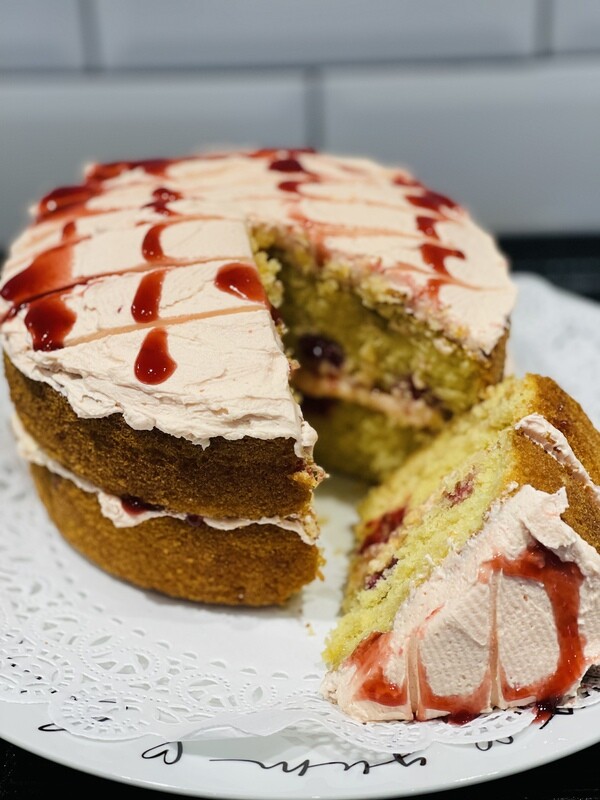 Raspberry Ripple Cake