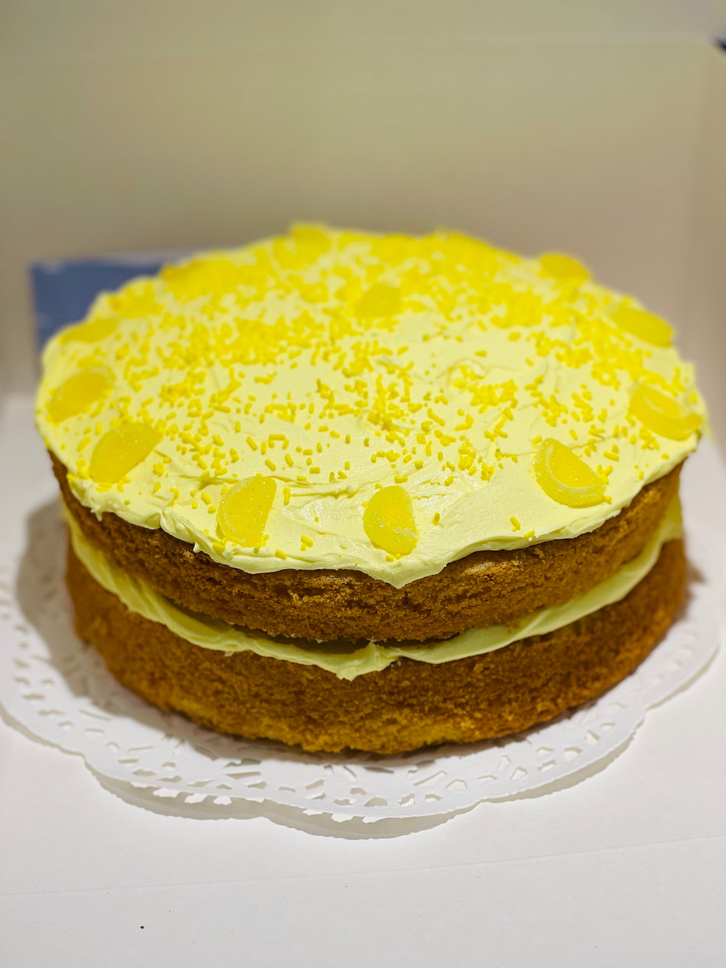 Lemon Sponge with Lemon Buttercream Icing