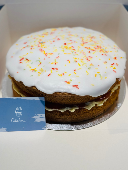 Victoria Sponge with Drizzled Icing