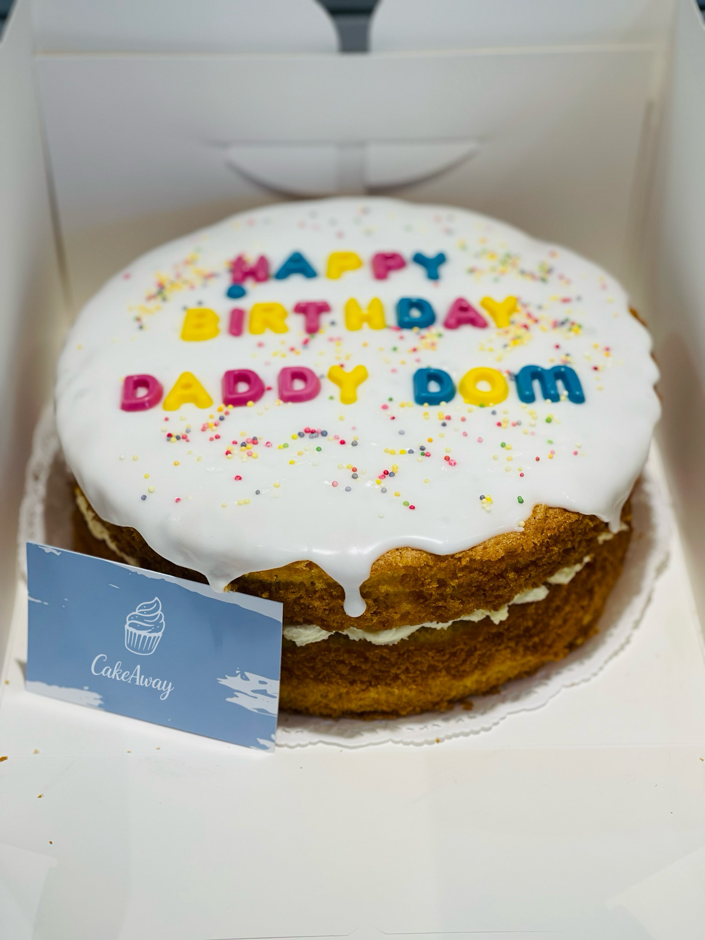 Victoria Sponge with Drizzled Icing