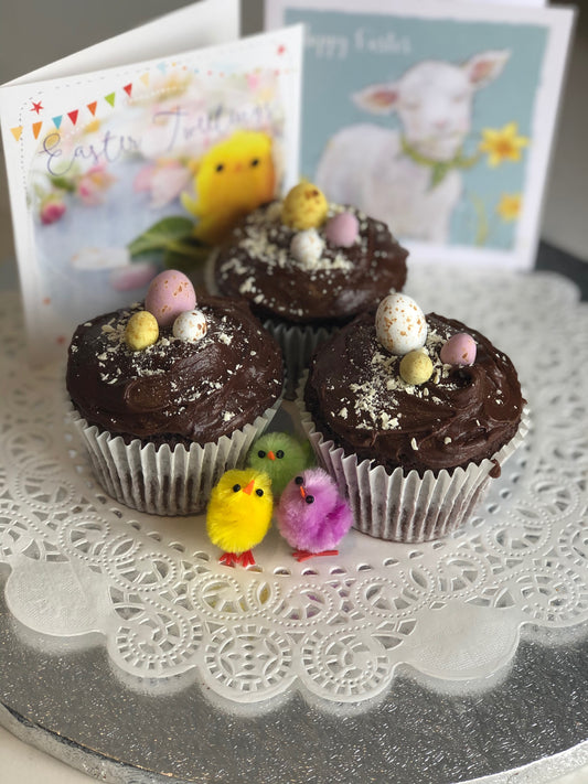 Easter Cupcakes - Chocolate Fudge Style
