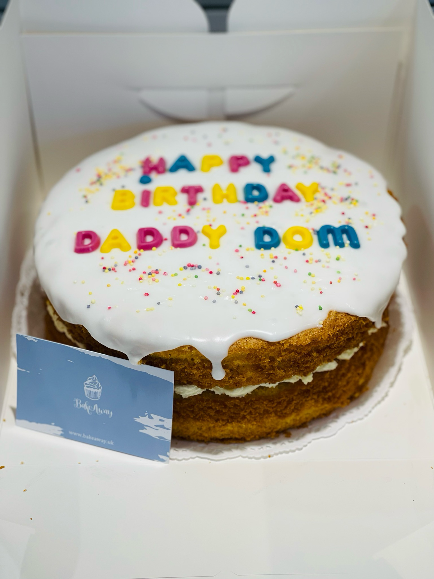 Victoria Sponge with Drizzled Icing