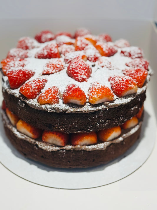 Chocolate Strawberry Gateau