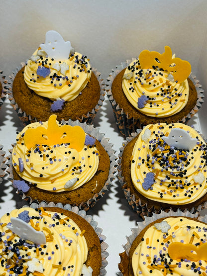 Halloween Pumpkin & Cinnamon Cupcakes
