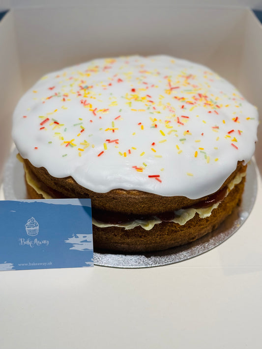 Victoria Sponge with Drizzled Icing