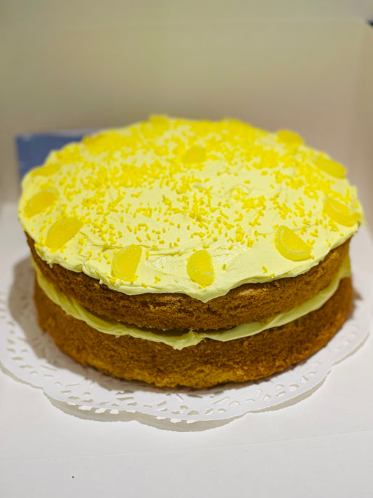 Lemon Sponge with Lemon Buttercream Icing