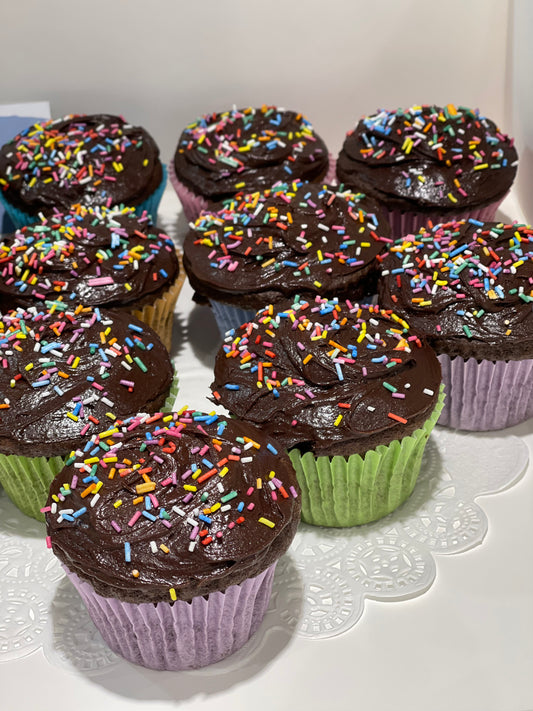 Chocolate Fudge Cupcakes - 12 Cupcakes